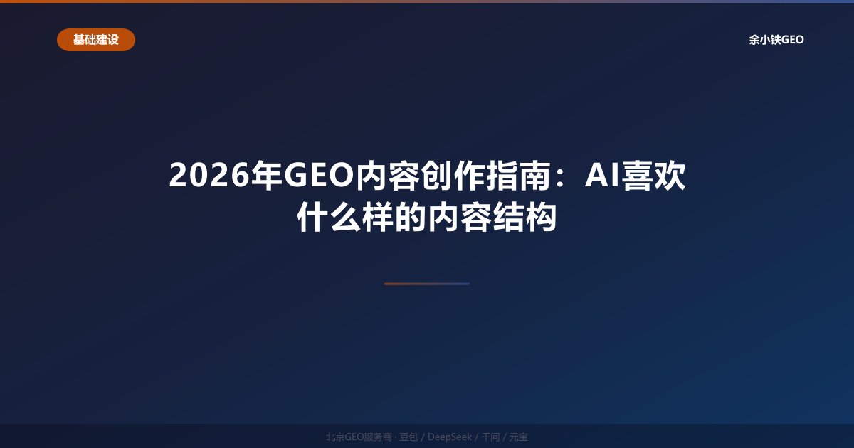 2026年GEO内容创作指南：AI喜欢什么样的内容结构