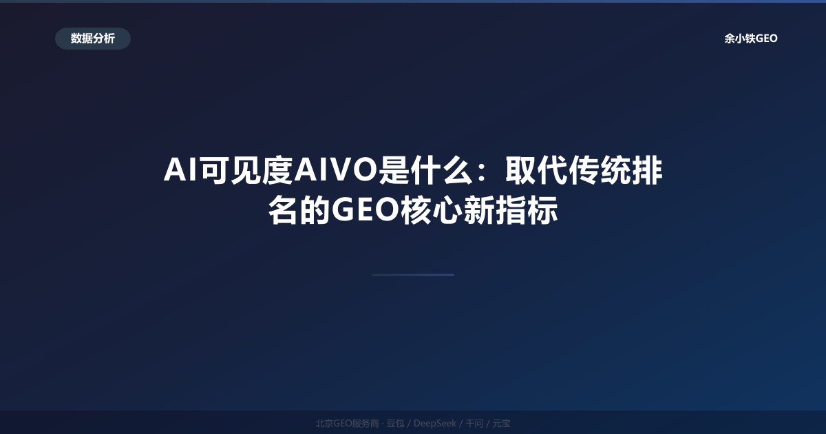 AI可见度AIVO是什么：取代传统排名的GEO核心新指标
